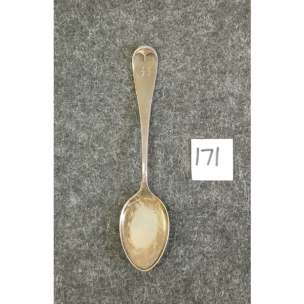 WWII GERMAN SS SILVER TEA SPOON