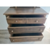 Image 4 : LATE VICTORIAN STYLE PINE VANITY DRESSER W/ SWIVEL MIRROR 