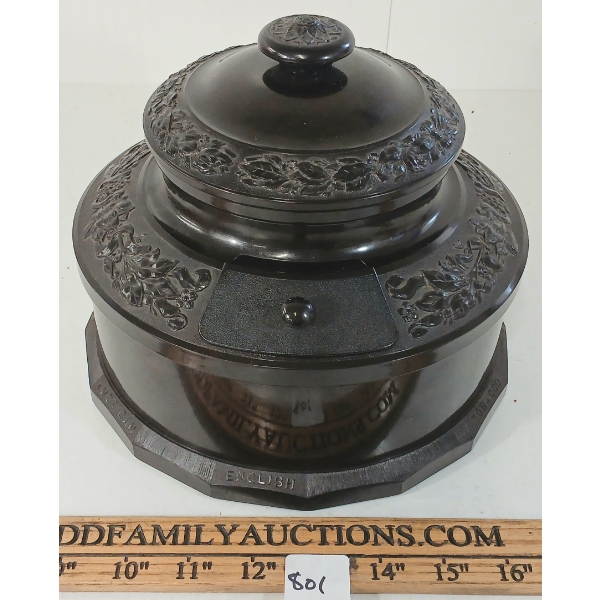 1930'S COLT'S "TOBAC-A-DOR" BAKELITE COLTROCK TOBACCO HUMIDOR