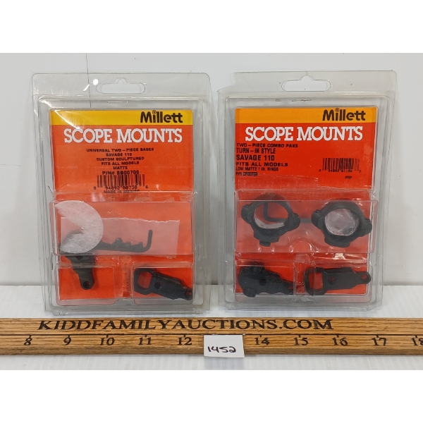LOT OF 2 - MILLETT SAVAGE 110 SCOPE MOUNTS
