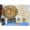 Image 2 : JOB LOT - MEDAL BARS, SHOULDER PCS, BRASS TRAY, MISC PINS, ETC