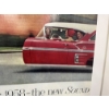 Image 2 : 1958 CHEVY "THE NEW SOUND" FRAMED ADVERTISEMENT
