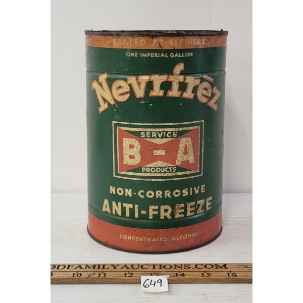 B-A NEVRFREZ NON-CORROSIVE ANTI-FREEZE GAL CAN