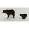 Image 4 : LOT OF 2 - DYNASTY GALLERY HAND FUSED GLASS BLACK BEARS