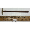 GERMAN 19TH C. STEEL / BEECH / BRASS HAMMER