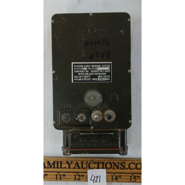 PLATOON EARLY WARNING SYSTEM