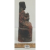Image 2 : CARVED WOMAN & CHILD STATUE - WOOD