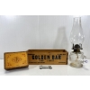 Image 1 : JOB LOT - GOLDEN BAR CHEESE BOX, SKELETON KEYS, OIL LAMP, TRINKET BOX