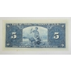 Image 2 : 1937 CDN $5 BANKNOTE