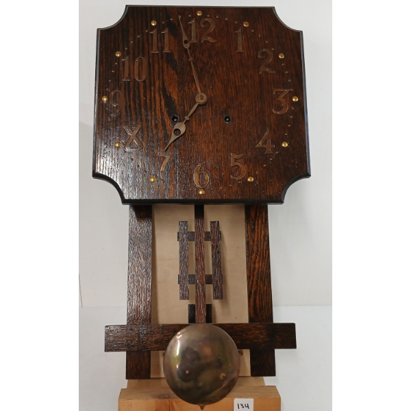 MISSON STYLE OAK WALL CLOCK