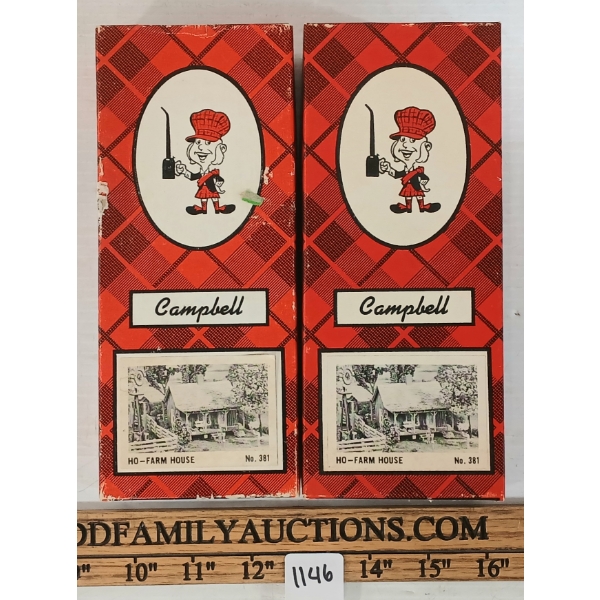 LOT OF 2 - CAMPBELL FARM HOUSE KITS #381