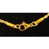 Image 3 : 14K GOLD PLATED TWISTED ROPE NECKLACE