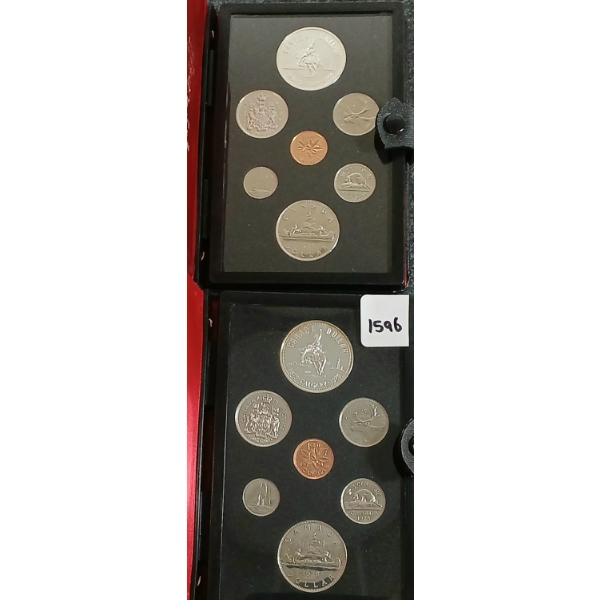 LOT OF 2 - 1975 RCM UNCIRCULATED DOUBLE DOLLAR PROOF SETS 