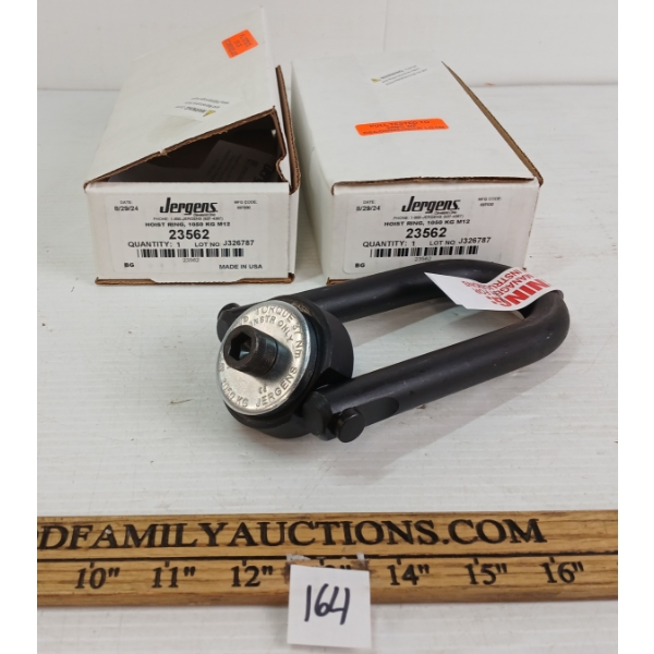 LOT OF 2 - JERGENS 1050KG M12 HOIST RINGS
