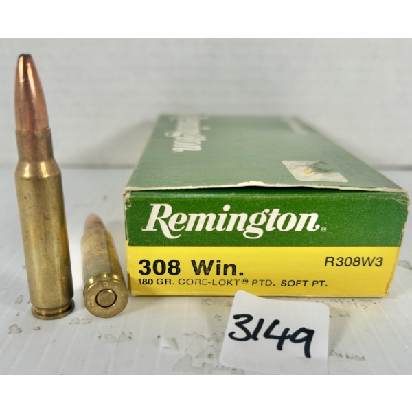 AMMO: 20X REMINGTON .308 WIN - 180 GR SP