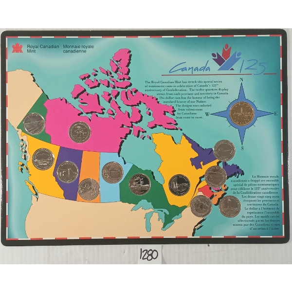 RCM 125TH CONFEDERATION ANNIVERSARY COIN SET
