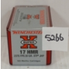 Image 1 : AMMO: 50X W-W SUPER X .17 HMR - 20GR - XTP - JHP - FACTORY SEALED