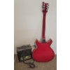 Image 2 : LOT OF 2 - MINISTER SEMI-HOLLOW ELECTRIC GUITAR & NEVADA PGA-10 AMP