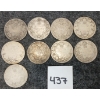 Image 1 : LOT OF 9 - 1918 - 1919 CDN SILVER 25 CENT PCS