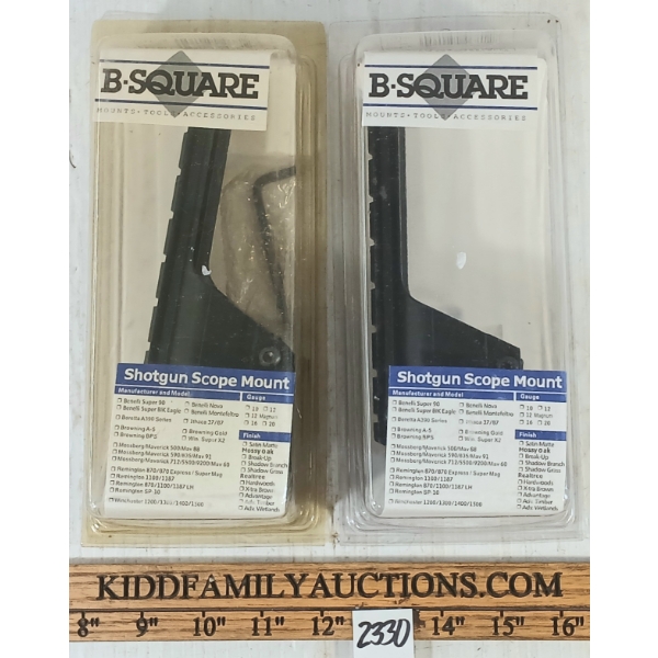 LOT OF 2 - B-SQUARE SHOTGUN SCOPE MOUNTS
