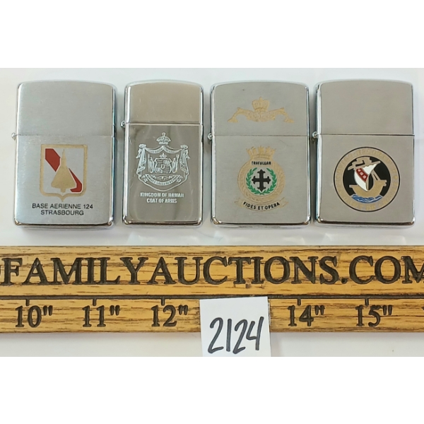 LOT OF 4 - ZIPPO LIGHTERS