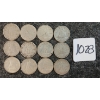 Image 1 : LOT OF 12 - 1949-1966 CDN 10 CENT COINS