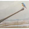 Image 2 : "EARLY SPRING-BLUEBIRD" BY ROBERT BATEMAN (PRS CDN ARTIST) - FRAMED PRINT