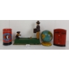 Image 3 : LOT OF 4 - CAST & TIN COIN BANKS - INCL MONKEY BANK, POST OFFICE & GLOBE