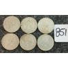 Image 2 : LOT OF 6 - 1968 CDN 25 CENT COINS
