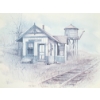 Image 2 : TRAIN STATION BY FRED HORTON (PRS CDN ARTIST) - FRAMED PRINT