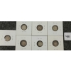 Image 2 : LOT OF 7 - 1910-1920 CDN SILVER 5 CENT COINS 