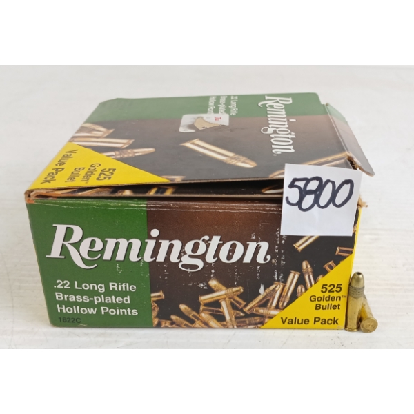 AMMO: APPROX 525 REMINGTON .22LR - HP
