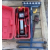 Image 1 : JOB LOT - 2T JACK, LUMBER ROLLER, PIPE WRENCH