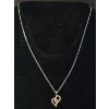 Image 2 : STERLING & CZ HEART NECKLACE