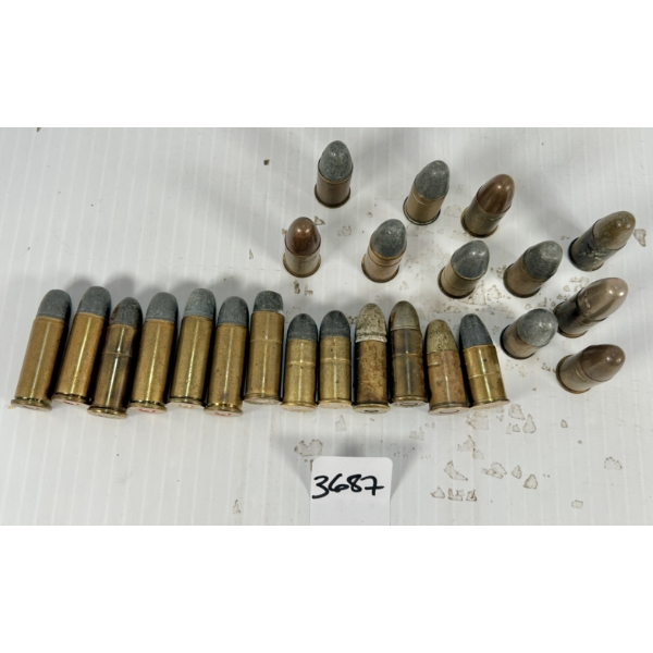 AMMO: 13X .455 WEBLEY MK II & 4X .44 S&W RUSSIAN & 7X .44 SPL