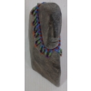 Image 6 : BEADED FIGURE - SIGNED - STONE & BEADS