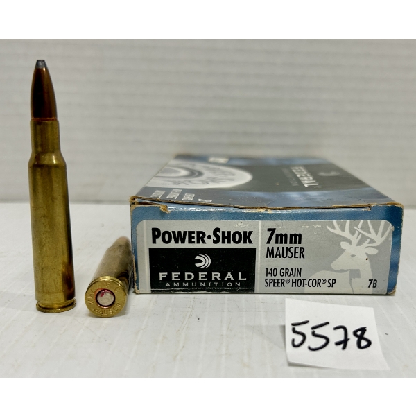 AMMO: 7X FEDERAL 7 MM MAUSER 140GR. 