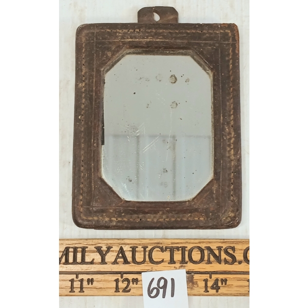 WWI TRENCH ART MIRROR
