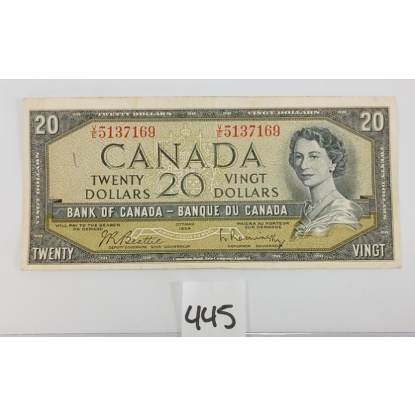 1954 CDN $20 BANKNOTE