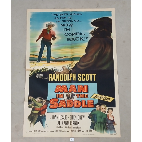 1951 "MAN IN THE SADDLE" MOVIE POSTER