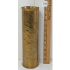 Image 1 : 1943 75MM M18 ARTILLERY SHELL - HAMMERED TRENCH ART VASE
