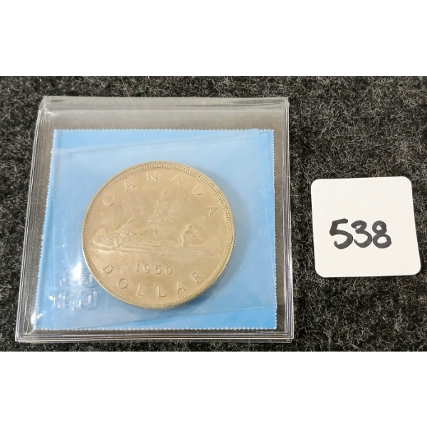 1950 CDN SILVER DOLLAR - VOYAGEUR - CCCS GRADED