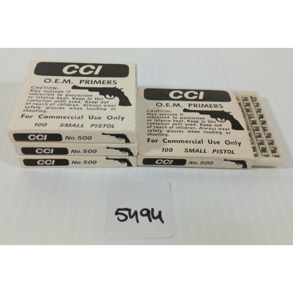 PRIMERS: APPROX 400X CCI O.E.M. SMALL PISTOL PRIMERS