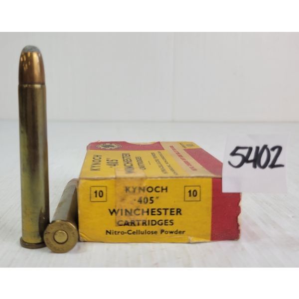AMMO: 10X KYNOCH .405CAL WINCHESTER CARTIRDGES