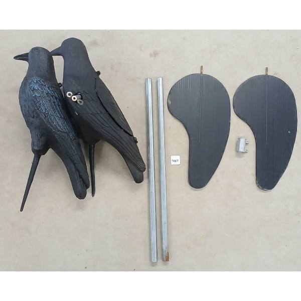 LOT OF 2 - CROW DECOYS