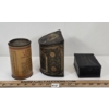 Image 4 : LOT OF 3 - INDIAN TEA MERCHANT, CAKE BOX & HEALTH SALTS TIN