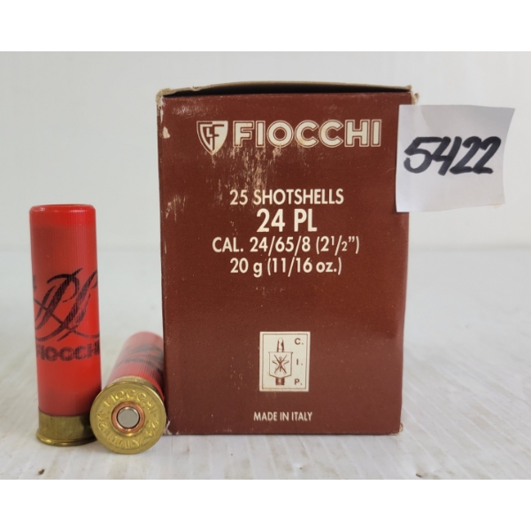 AMMO: 25X FIOCCHI 24GA - 2-1/2IN - #5 SHOT