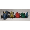 Image 3 : LOT OF 5 - RELIABLE TIN/RUBBER FRICTION RACE CARS & MOTORCYCLE 