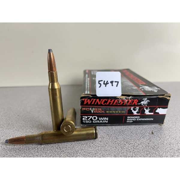 AMMO: 20X WINCHESTER .270 WIN 150 GR. POWERMAX BONDED