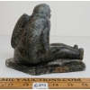 Image 2 : SITTING HUMAN FIGURE - SIGNED - STONE
